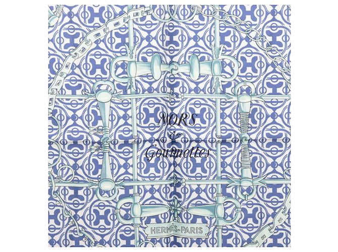 Hermès Foulard Hermes Carre 90 Mors et Gourmettes - vista 2