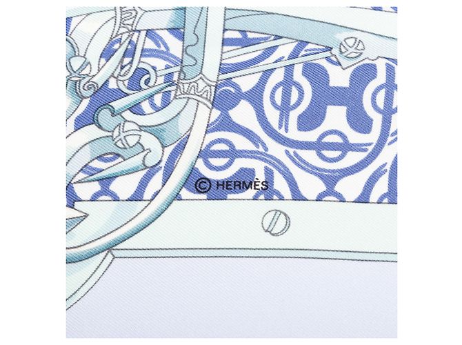 Hermès Foulard Hermes Carre 90 Mors et Gourmettes - vista 3