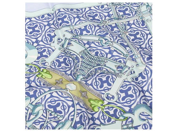 Hermès Foulard Hermes Carre 90 Mors et Gourmettes - vista 6