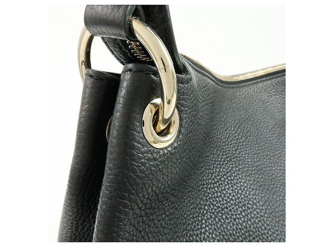 Borsa 2Way GUCCI SOHO Interlocking G in pelle Borsa a tracolla Nera 408825 - vista 14