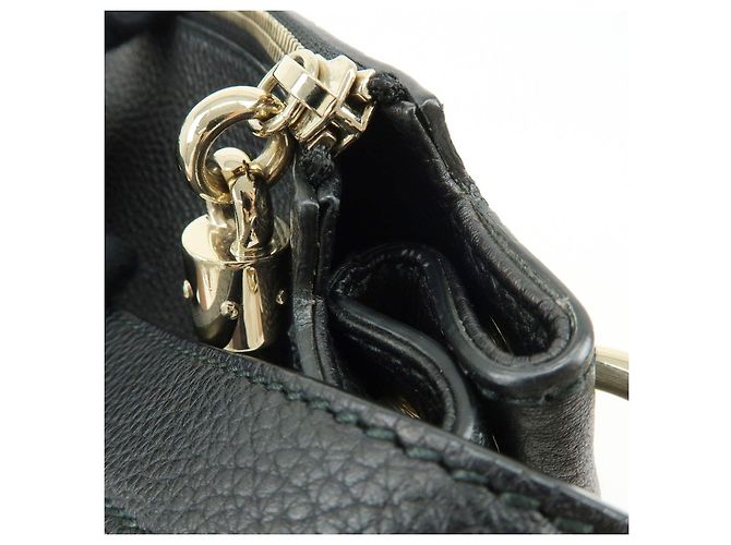 Borsa 2Way GUCCI SOHO Interlocking G in pelle Borsa a tracolla Nera 408825 - vista 16