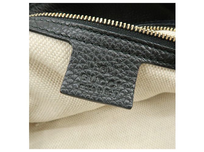 Borsa 2Way GUCCI SOHO Interlocking G in pelle Borsa a tracolla Nera 408825 - vista 23