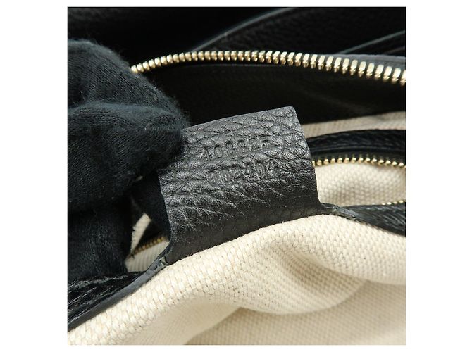 Borsa 2Way GUCCI SOHO Interlocking G in pelle Borsa a tracolla Nera 408825 - vista 24