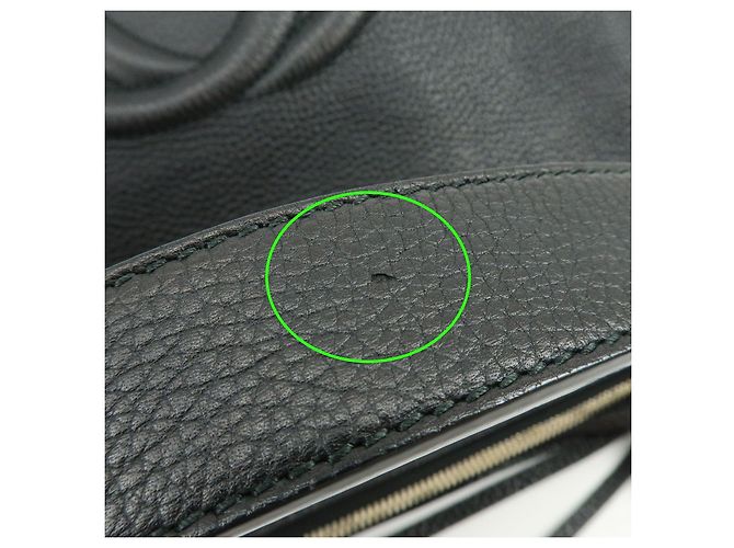 Borsa 2Way GUCCI SOHO Interlocking G in pelle Borsa a tracolla Nera 408825 - vista 6