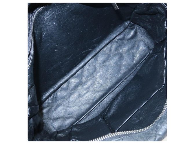 Borsa a tracolla e borsa a mano CHANEL 2.55 Matelasse in pelle di vitello con catena, Nero - vista 20