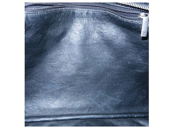 Borsa a tracolla e borsa a mano CHANEL 2.55 Matelasse in pelle di vitello con catena, Nero - vista 21