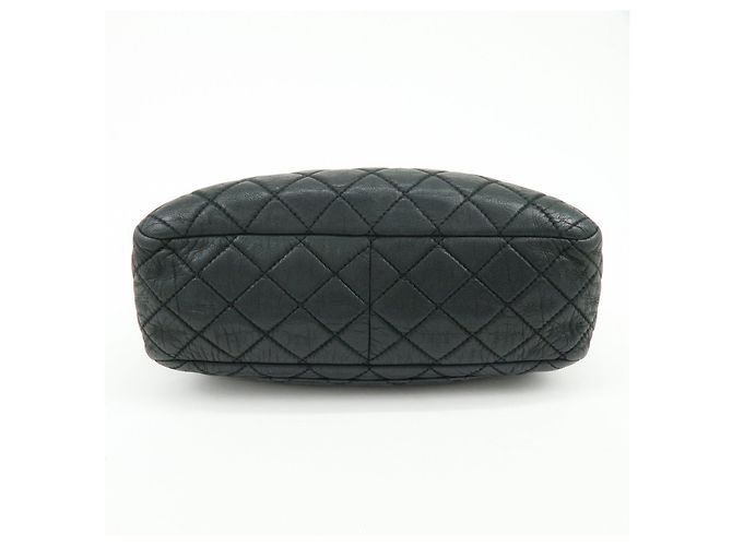 Borsa a tracolla e borsa a mano CHANEL 2.55 Matelasse in pelle di vitello con catena, Nero - vista 5