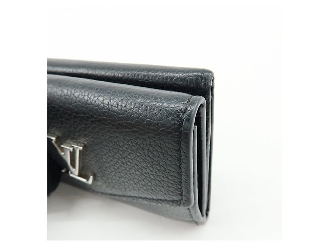 Louis Vuitton Portefeuille Lock Mini Compact Wallet Noir M63921 - vista 10
