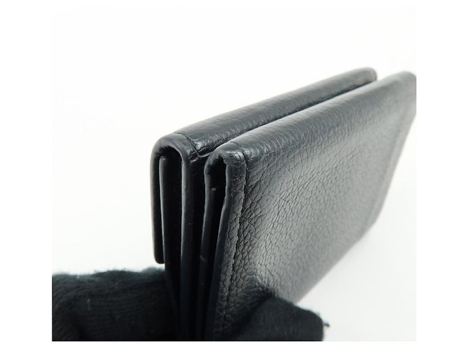 Louis Vuitton Portefeuille Lock Mini Compact Wallet Noir M63921 - vista 13