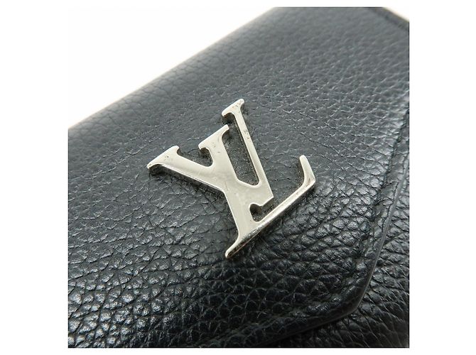Louis Vuitton Portefeuille Lock Mini Compact Wallet Noir M63921 - vista 15