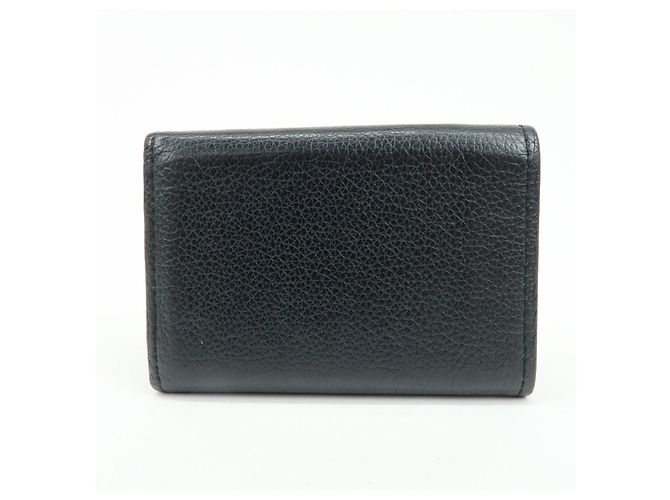 Louis Vuitton Portefeuille Lock Mini Compact Wallet Noir M63921 - vista 2
