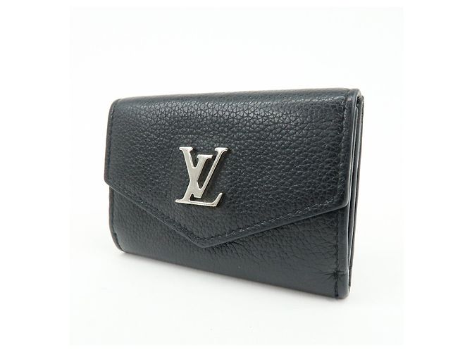 Louis Vuitton Portefeuille Lock Mini Compact Wallet Noir M63921 - vista 3