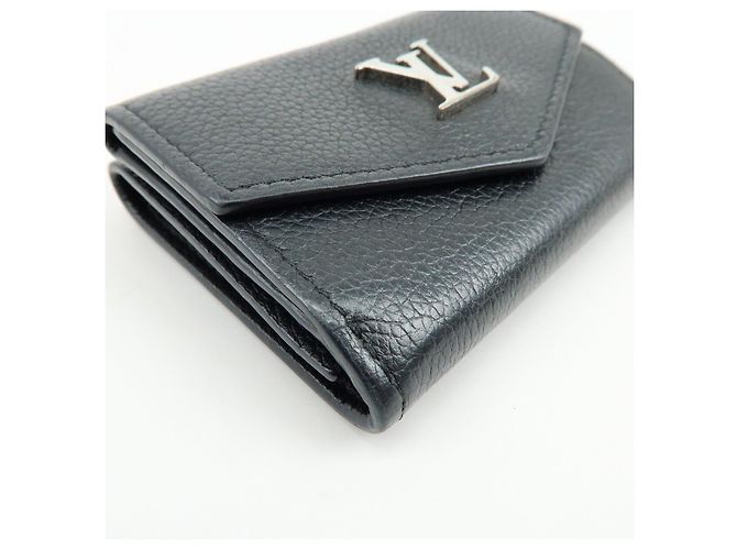 Louis Vuitton Portefeuille Lock Mini Compact Wallet Noir M63921 - vista 7