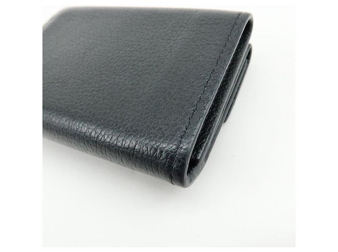 Louis Vuitton Portefeuille Lock Mini Compact Wallet Noir M63921 - vista 8