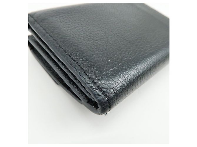 Louis Vuitton Portefeuille Lock Mini Compact Wallet Noir M63921 - vista 9