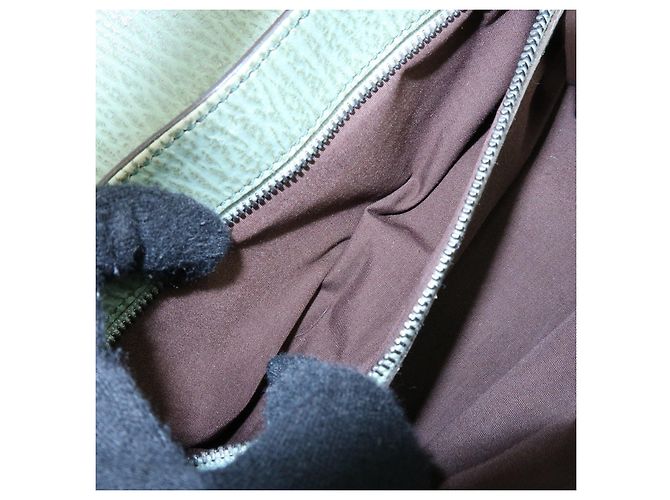 Borsa a mano e a tracolla TOD'S in pelle goffrata e suede Verde Salvia - vista 23