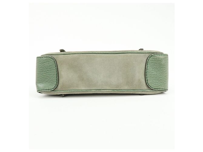 Borsa a mano e a tracolla TOD'S in pelle goffrata e suede Verde Salvia - vista 5