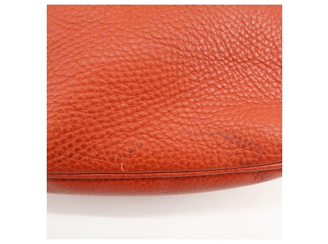 GUCCI SOHO Borsa a tracolla in pelle con catena Interlocking G Orange 308364 - vista 13