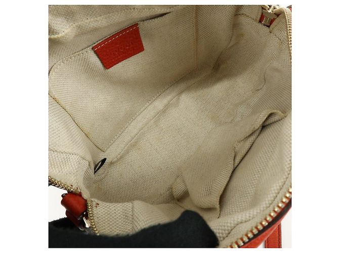 GUCCI SOHO Borsa a tracolla in pelle con catena Interlocking G Orange 308364 - vista 20