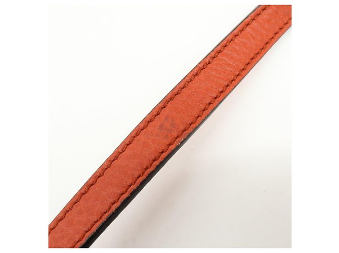 GUCCI SOHO Borsa a tracolla in pelle con catena Interlocking G Orange 308364 - vista 8