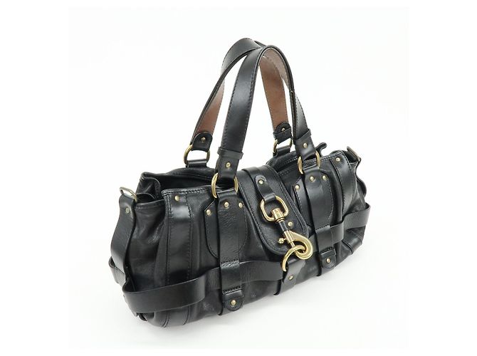 Chloé Borsa a tracolla Chloe Kerala in pelle Borsa a mano Borsa Satchel Nera - vista 4