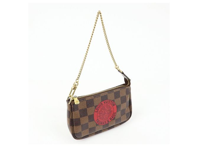 Louis Vuitton Damier T&B Mini Pochette Accessoires Pouch N58011 - vista 4