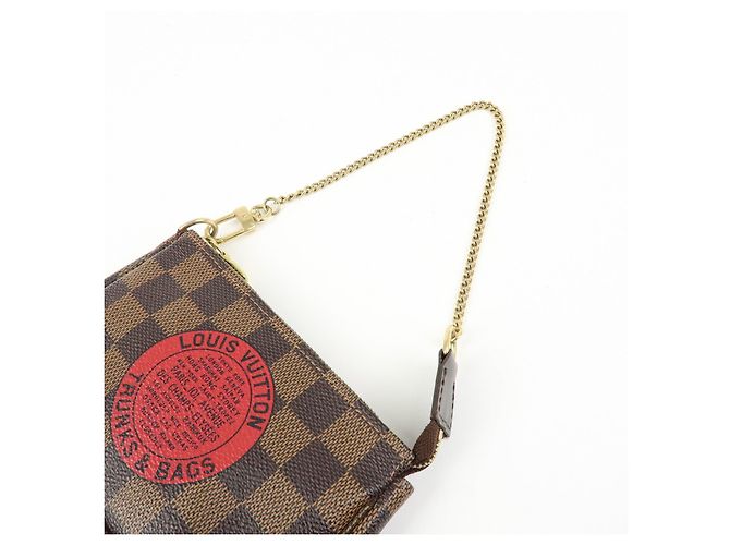 Louis Vuitton Damier T&B Mini Pochette Accessoires Pouch N58011 - vista 6