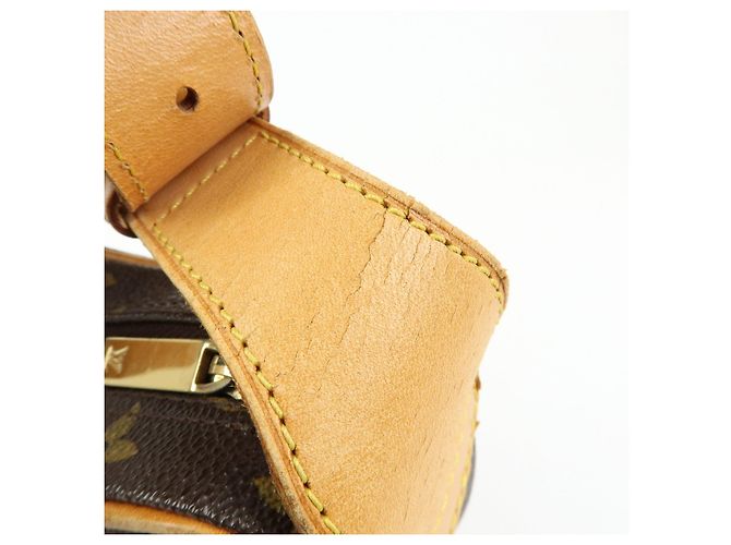 Borsa a spalla Louis Vuitton Monogram Croissant MM Marrone M51512 - vista 10