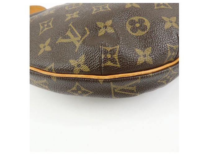 Borsa a spalla Louis Vuitton Monogram Croissant MM Marrone M51512 - vista 13