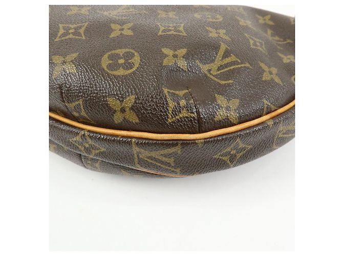 Borsa a spalla Louis Vuitton Monogram Croissant MM Marrone M51512 - vista 14