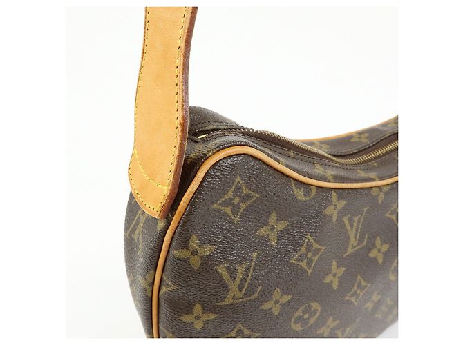 Borsa a spalla Louis Vuitton Monogram Croissant MM Marrone M51512 - vista 17