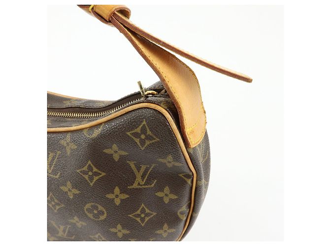 Borsa a spalla Louis Vuitton Monogram Croissant MM Marrone M51512 - vista 18