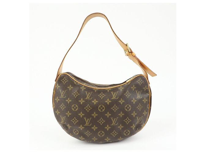 Borsa a spalla Louis Vuitton Monogram Croissant MM Marrone M51512 - vista 2