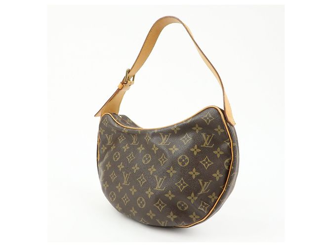 Borsa a spalla Louis Vuitton Monogram Croissant MM Marrone M51512 - vista 3