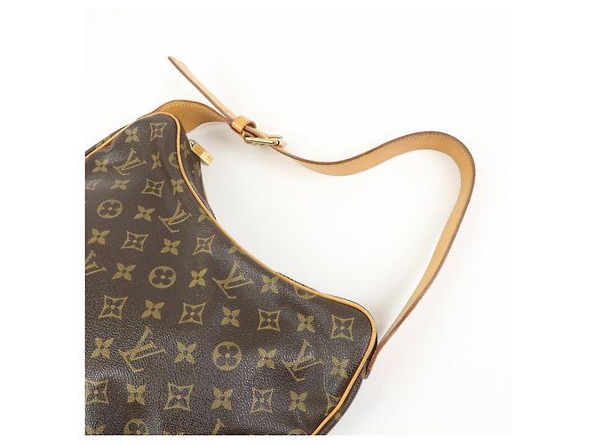Borsa a spalla Louis Vuitton Monogram Croissant MM Marrone M51512 - vista 6