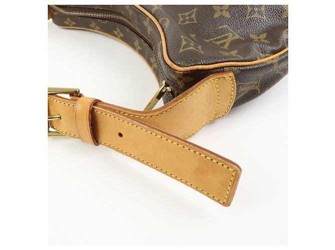 Borsa a spalla Louis Vuitton Monogram Croissant MM Marrone M51512 - vista 9