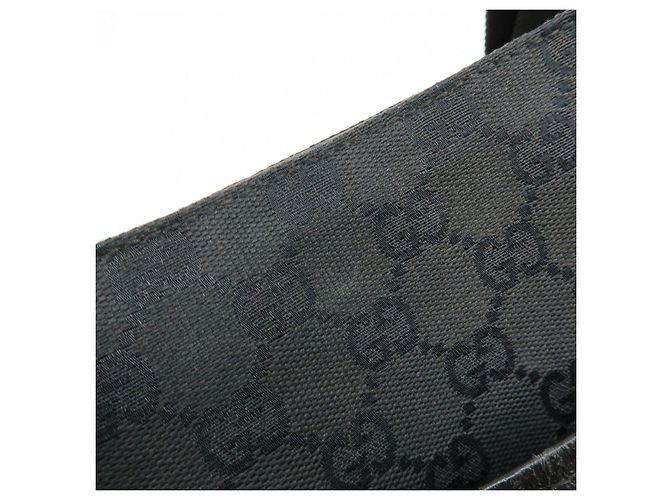 Borsa a Tracolla GUCCI GG Canvas Leather Nera 122793 - vista 16
