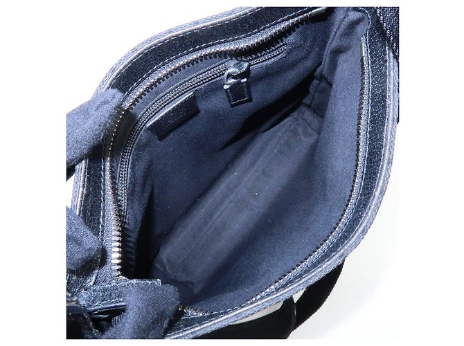 Borsa a Tracolla GUCCI GG Canvas Leather Nera 122793 - vista 18