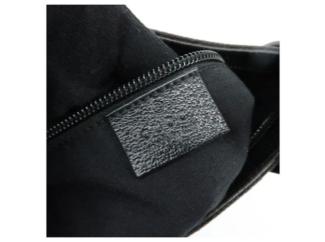 Borsa a Tracolla GUCCI GG Canvas Leather Nera 122793 - vista 21