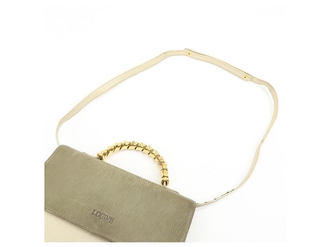 Borsa 2Way LOEWE Velazquez in pelle e camoscio Borsa a mano Borsa a tracolla Ivory - vista 6