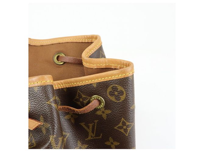 Zaino Louis Vuitton Monogram Montsouris GM Brown M51135 - vista 20
