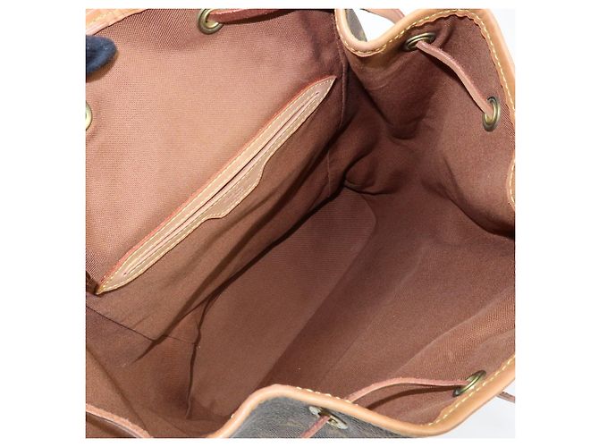 Zaino Louis Vuitton Monogram Montsouris GM Brown M51135 - vista 21