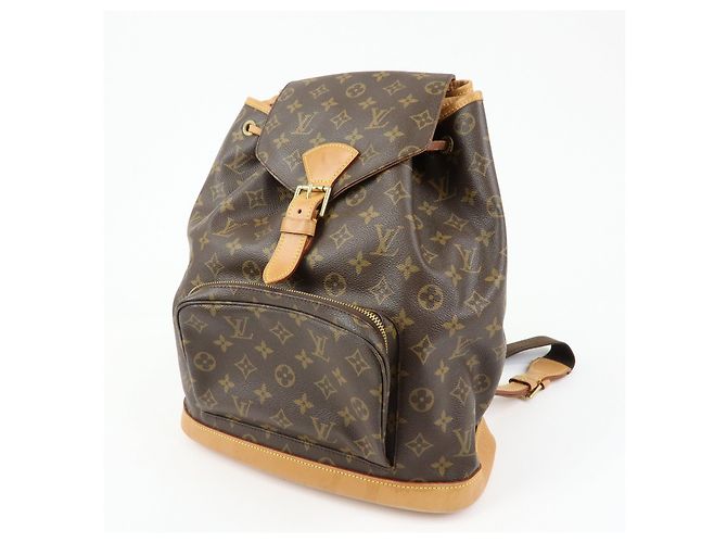 Zaino Louis Vuitton Monogram Montsouris GM Brown M51135 - vista 3