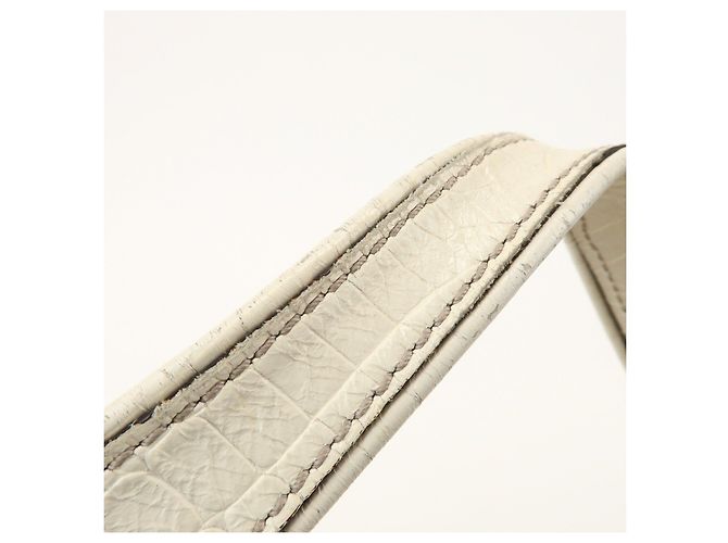Céline Borsa a tracolla CELINE Macadam Bittersweet in tela e pelle Beige Ivory - vista 8