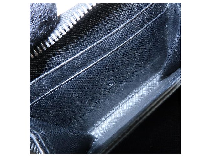 PRADA Cartera Compacta de Cuir Saffiano Monedero Tarjetero Negro - vista 16
