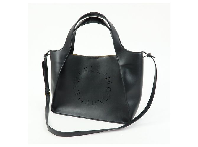 Stella Mc Cartney STELLA MCCARTNEY Borsa 2Way in ecopelle Borsa a mano e a tracolla Nera - vista 3