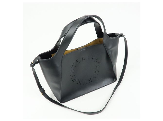 Stella Mc Cartney STELLA MCCARTNEY Borsa 2Way in ecopelle Borsa a mano e a tracolla Nera - vista 4