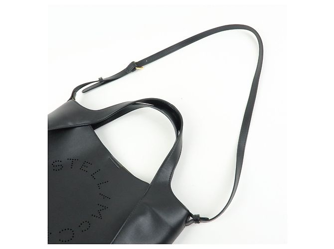 Stella Mc Cartney STELLA MCCARTNEY Borsa 2Way in ecopelle Borsa a mano e a tracolla Nera - vista 6