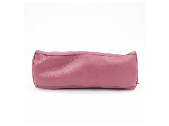 Borsa a tracolla in pelle con catena GUCCI SOHO Interlocking G Purple 308982 - vista 5