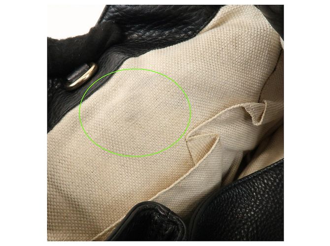 GUCCI SOHO Borsa a tracolla in pelle con catena e G intrecciate Nero 308982 - vista 21